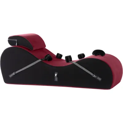 Liberator Lyza Lounger Valkyrie Edition With Microfiber Cuff Kit Merlot