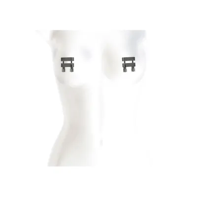 nsnovelties Bound Double Screw Gunmetal Nipple Clamps
