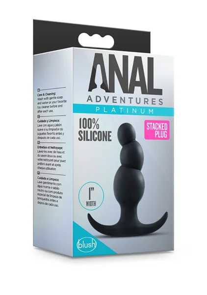 Anal Adventures Platinum Stacked Plug