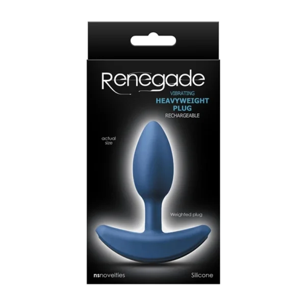 NS Novelties Renegade Heavyweight Plug Vibrating Anal Plug - 2 Sizes