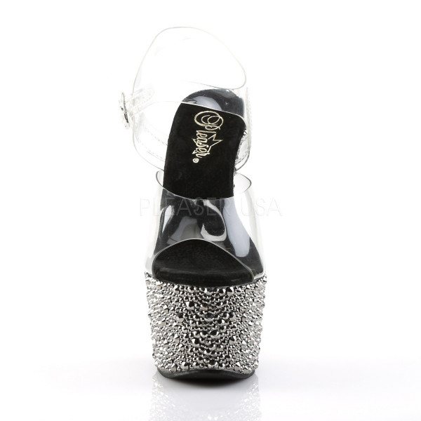 7 inches Heel, 2 3/4 inches PF Ankle Strap Sandal w/Multi Sized RS — image 6 of 8