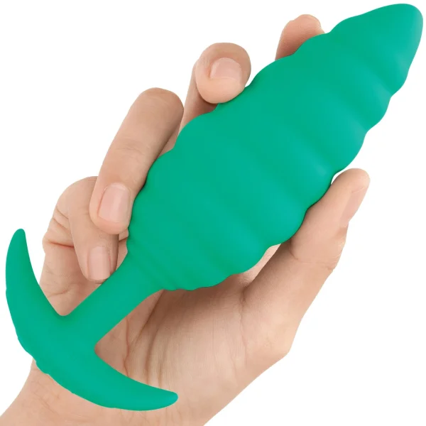 B-vibe Twist Texture Plug Green