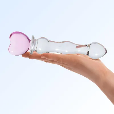 Glas 8 quot Sweetheart Glass Dildo