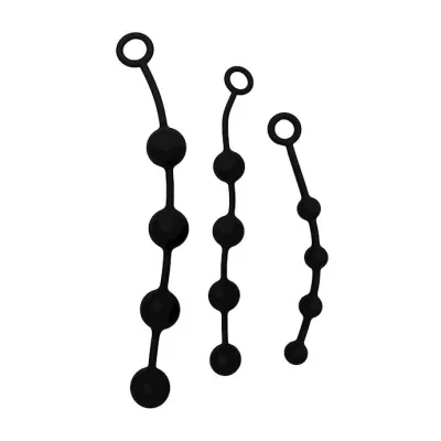 Chika Anal Bead Set Black