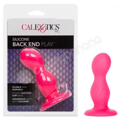 Pink Silicone Back End Play Butt Plug