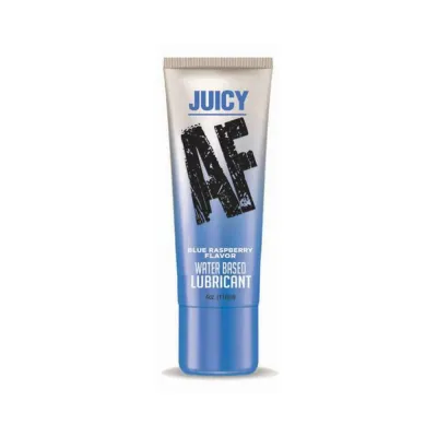 Juicy Af Water based Lube Blue Raspberry 4 Oz