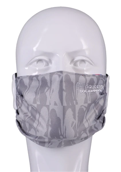 DJ Reversible and Adjustable Face Mask - Main Squeeze Pattern with Black Ear Loops — image 5 of 8