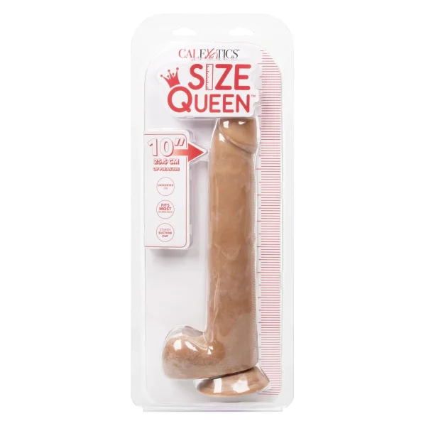 Size Queen 10 inch-25.5 Cm - Brown
