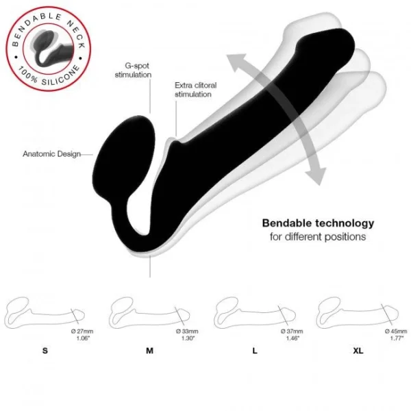 Strap-on-me Bendable Strap-on Large