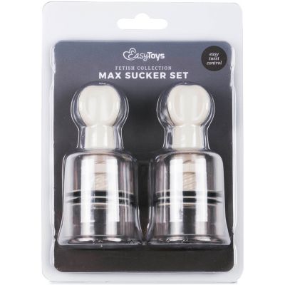Nipple Clit Suckers Medium 2 Pc Clear