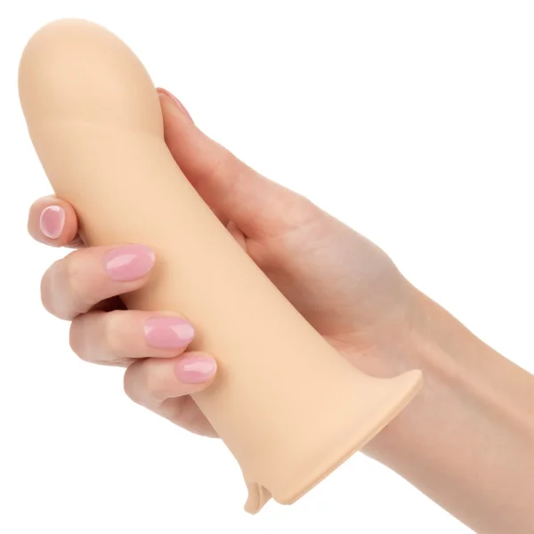 Performance Maxx Silicone 6.25" Hollow Penis Extension With Harness By CalExotics - Vanilla