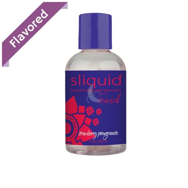 Sliquid Swirl Naturals Strawberry Pomegranate Flavored Lube | 2oz