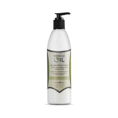 Earthly Body Miracle Oil Tea Tree Shave Cream 16oz