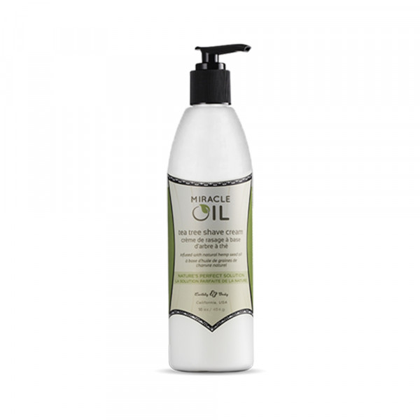 Earthly Body Miracle Oil Tea Tree Shave Cream 16oz