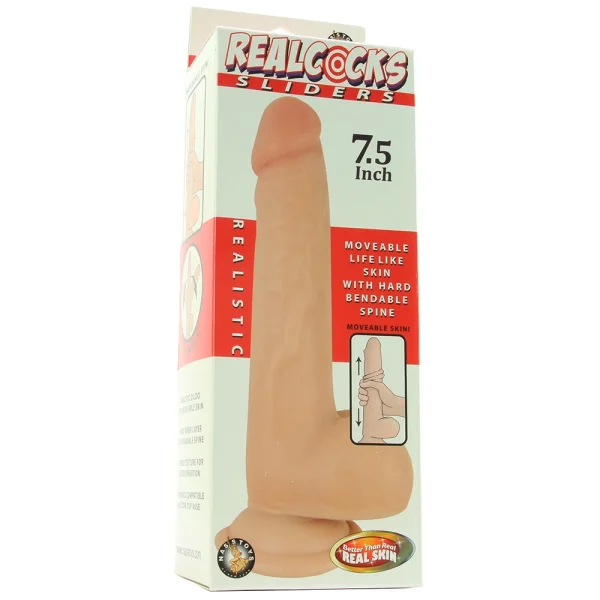 Real Cocks 7.5 Inch Realistic Sliders Dildo