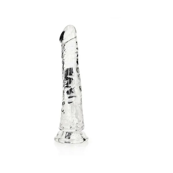 Realistic Dildos: Realrock Crystal Clear Slim 6 In. Dildo Clear