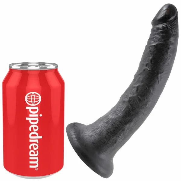King Cock 7" Suction Cup Dildo - Black