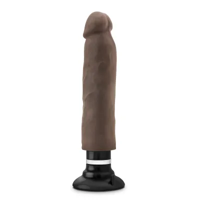 Au Naturel 11 Inch Sensa Feel Magnum Vibrating Dong Chocolate