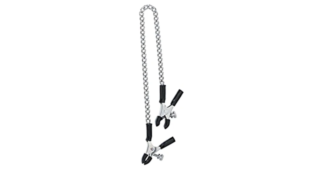 Spartacus Adjustable Nipple Clamps With Curved Chain