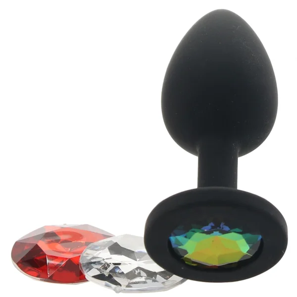Glams Xchange Round Gem Butt Plug