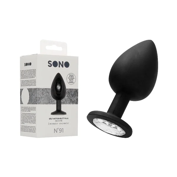 Sona N0. 91 - Self Penetrating Butt Plug - Black — image 8 of 11