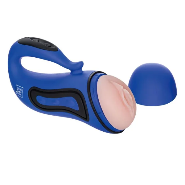 Apollo Alpha Stroker 2 Rechargeable Blue Masturbator — image 4 of 4