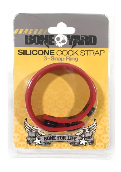 Boneyard Cock Strap 3 Snap Ring