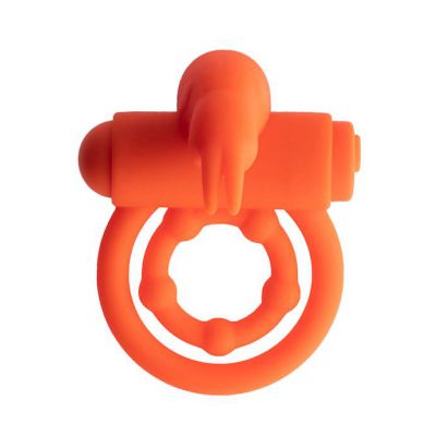 Share Satisfaction Vibrating Rabbit Ring Orange
