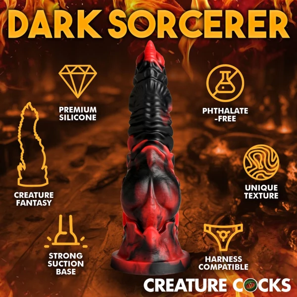 Mephisto 7.25" Silicone Suction Cup Dildo By Creature Cocks