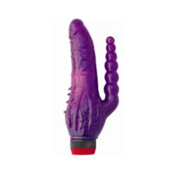 Jelly Caribbean Tango Double Dong Purple Vibrator — image 8 of 10