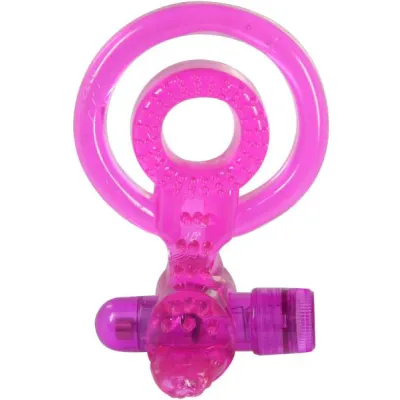 Willie Wrapper Dual Cock Ring With Bullet Waterproof Purple