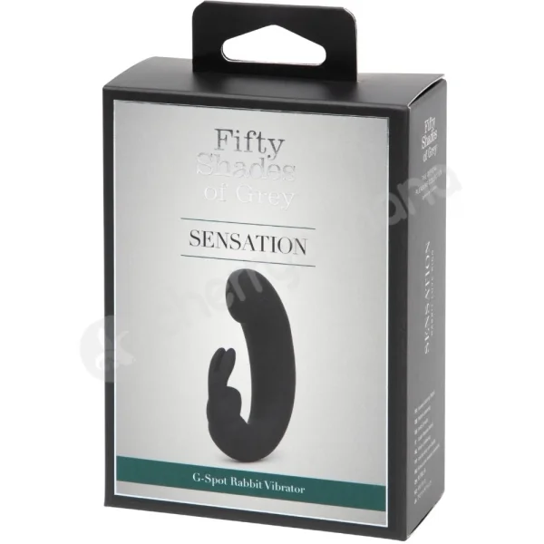 Fifty Shades Of Grey Sensation Rechargeable G-spot Black Rabbit Vibrator