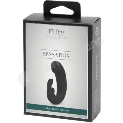 Fifty Shades Of Grey Sensation Rechargeable G spot Black Rabbit Vibrator