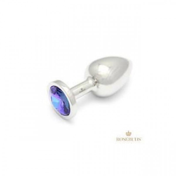Rosebud: Stainless Steel & Crystal Plug Large