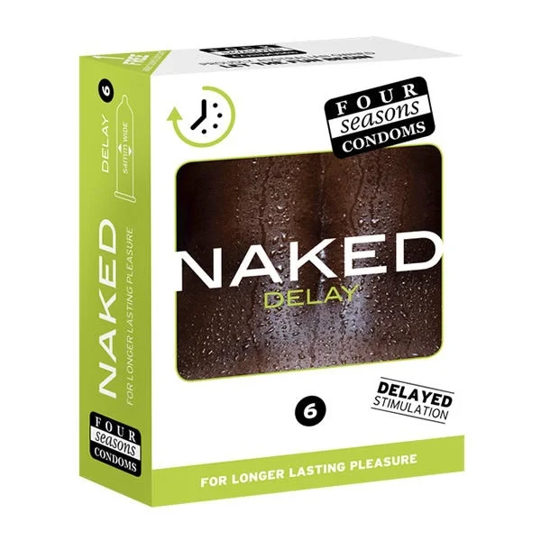 Four Seasons Naked Delay Condoms (6 Pack)