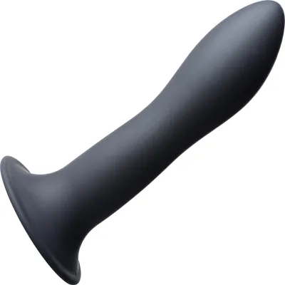 Squeeze It Squeezable Slender Suction Cup Dildo Black