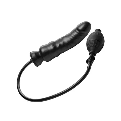 Renegade Inflatable Dildo Black 7 5 Inch