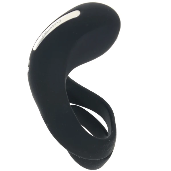 SVAKOM Benedict Silicone Waterproof Rechargeable Vibrating Cock Ring - Black