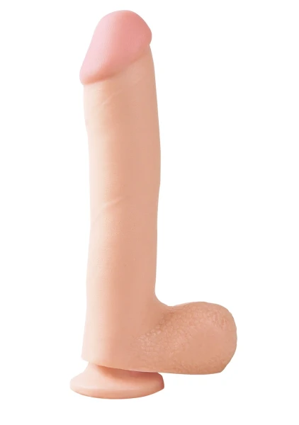 Pipe Dreams Basix Rubber Works - 10" Dong with Suction Cup - (PACK OF 2)
