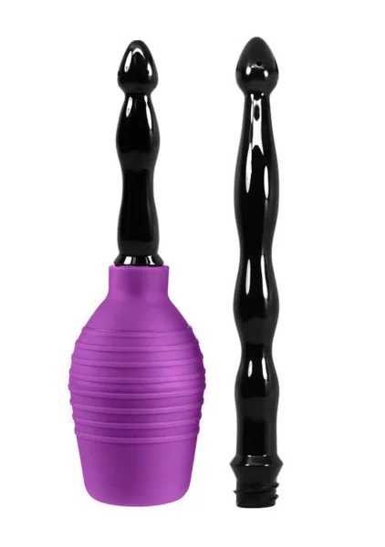Cloud 9 Fresh + Deluxe Anal Enema Douche Kit Squeeze Bulb with Soft Nozzle 10.8oz