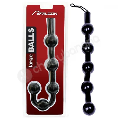 Falcon Balls Black Large Anal Cord