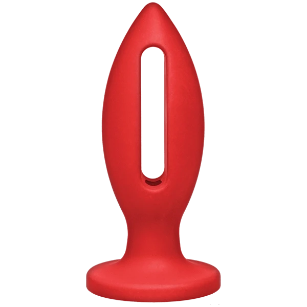 Kink Wet Works 4 inch Silicone Lube Luge Plug - Red