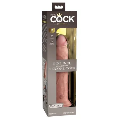 Pipedream Products King Cock Elite 9 Silicone Cock Light