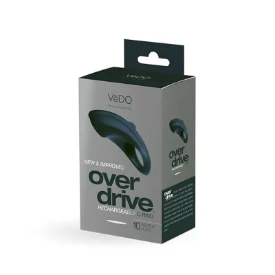 Over Drive Rechargeable Cock Ring Black