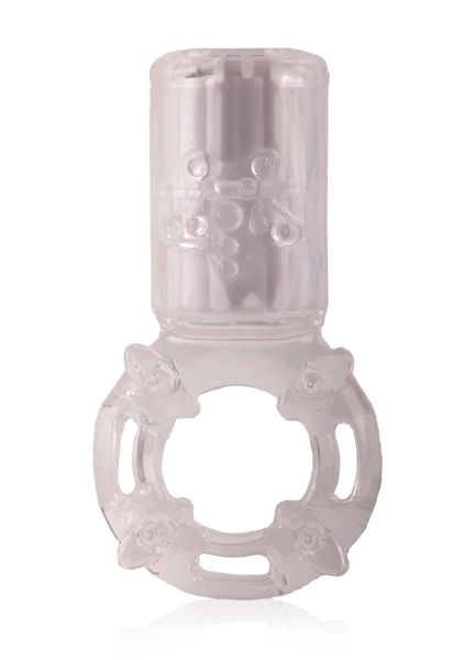 Big Omg Vibrating Ring - Clear - Each