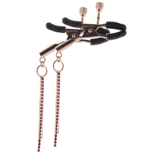 Bound Adjustable D3 Nipple Clamps by NS Novelties - Rose Gold