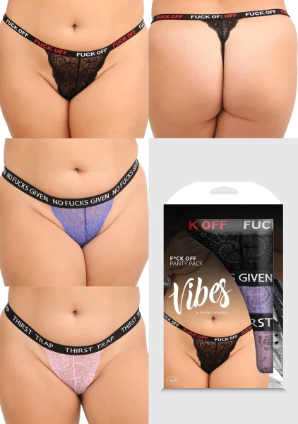 Fuck Off Panty 3-Pack - Queen Size — image 5 of 6