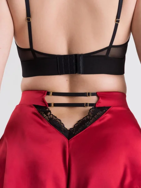 Lovehoney Empress Red Satin Bra and Shorts Set