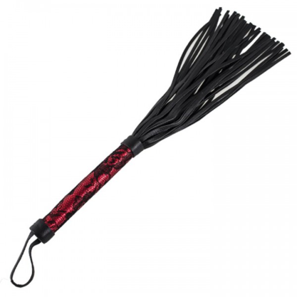 Bondara Red Luxury Flogger – 15 Inch