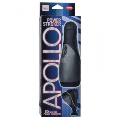 Apollo Power Stroker Vibrating Deep Throat Black